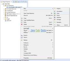 Fig. 13: Java Class Creation