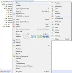 Fig. 7: Java Package Creation