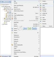 Fig. 9: Java Class Creation