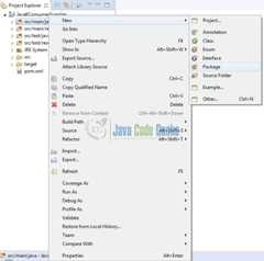 Fig. 5: Java Package Creation