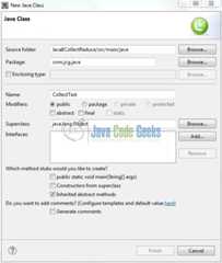 Fig. 9: Java Class (CollectTest.java)