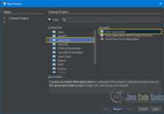 JSF Application NetBeans - Choose Project