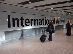 International arrivals