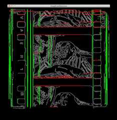 Hough line detection