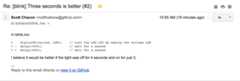 Comments sent as email notifications