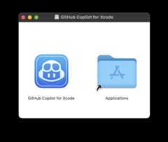 Screenshot of opened dmg