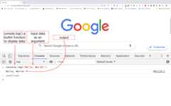 write code on console