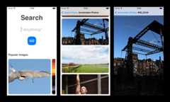 Screenshots of the app
