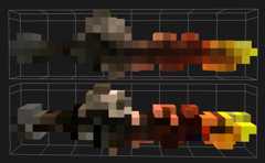 blend vs max using Sword model