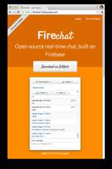 A screenshot of Jenny and Lexi the cat chatting on the Firechat demo