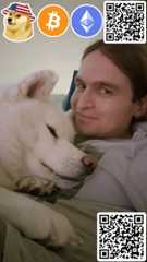 Doge Dog Inu gif referral QR code link USA animated Bitcoin BTC Ethereum ETH Crypto