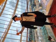 After the graduation, super happy with the parchment in hand!