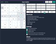 Screenshot of the sudoku app