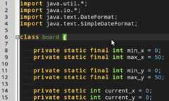 Screenshot of Geany Dark Scheme