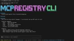 MCP Registry CLI Screenshot