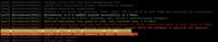 sample terminal output