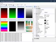 ColorSlider controls demonstration