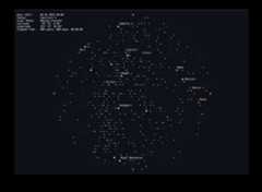 Stars above Syndey, AU on January 6, 2025