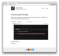 Jekyll Now Theme Screenshot