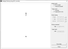 Setting the PID values to 0, 0, 1
