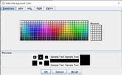 JColorChooser Dialog