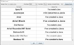Font Dialog