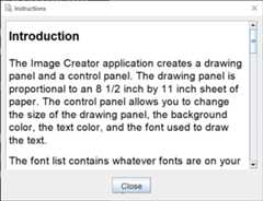 Instructions Dialog