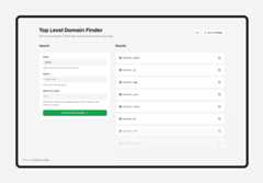 TLD Finder Screenshot