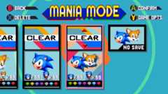 Sonic Mania save select