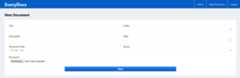 EveryDocs Web - Uploading new document