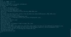 Asynchronous web scraping output