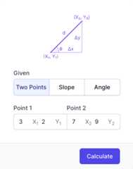Slope Calculator Input Form