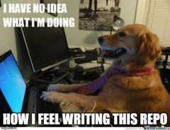 How I feel writing this repo