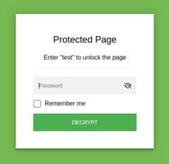 password prompt preview