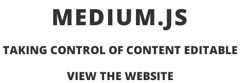 Medium.js Medium.js