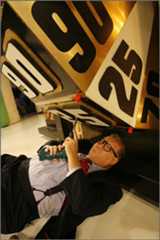 Just some minor adjustments: Drew Carey, pretending to fix the Showcase Showdown wheel, takes over as host of The Price Is Right next week. Retiring host Bob Barker gave Carey his blessing, and Carey isn't revamping the show.