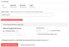 Editing backer groups