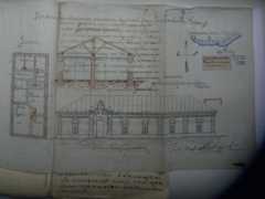 Plan of bath (mikveh) in Steblev, 1908