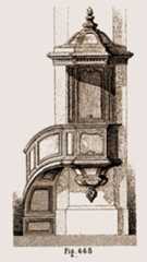 Chaire adossée de style Louis XV