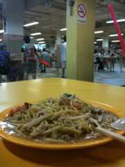 旧正月３日目牛水車で炒福建麺