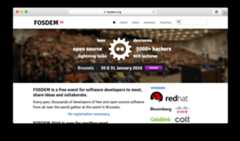 FOSDEM website screenshot