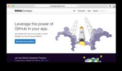 GitHub developer site screenshot