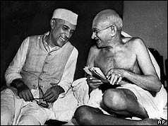Nehru and Gandhi
