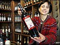 Georgian wine seller