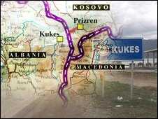 Kukes map
