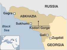 Map of Abkhazia