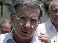Colombian President Alvaro Uribe. Photo: July 2009