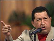 Venezuelan President Hugo Chavez on 5 August 2009