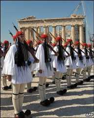 Presidential Guard at Parthenon, Athens 