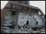 A damaged building